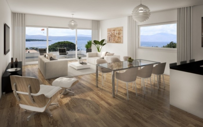 Moderní apartmán s krásným výhledem na moře